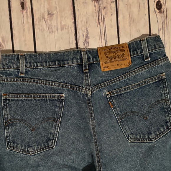 Levi’s Vintage jeans 550 relaxed 36/34 orange tag high rise - Picture 2 of 11